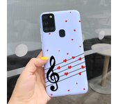 Flowers Painted Soft tpu Back Cover For Samsug A21S Case Camera Protector Bumper For Samsung Galaxy A21S A 21S A217F Back Cover