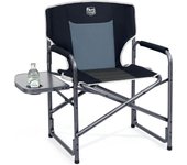 Silla de Camping Resistente de 180 kg Silla Plegable Aluminio Silla de Camping para Adultos con Mesa Auxiliar Portátil para Festivales al Aire Libre