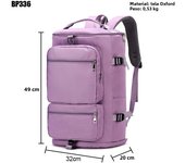 Mochila De Viaje Para Mujer IKE MARTI Con Gran Capacidad Bolsa Deportiva De Fin De Semana Yoga Multifuncional Cruzable Con Cremallera