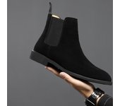 Chelsea botas de cuero genuino otoño e invierno botas de los hombres británicos
