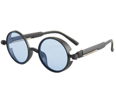 Gafas de sol góticas clásicas Steampunk, gafas de sol de marca de lujo de diseñador de alta calidad para hombres y mujeres, gafas de sol redondas Retro con montura de Pc
