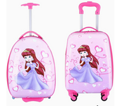 Maleta viaje maleta cabina estampada infantil 4 ruedas trolley maleta rigida dibujos infantiles 30X20X45CM