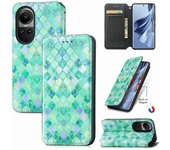 For Oppo A92s A91 Reno 10 Cph2531 Solapa De Atracción Magnética De La Carcasa De La Ranura De La Tarjeta De Patrón Retro
