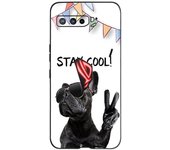 Case for ASUS ROG Phone 3 ZS661KS Case Black Matte Silicone Back Cover Phone Cases For ASUS zs661ks Flowers Fashion Bumper Capa