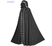 Capa con capucha medieval renacentista de 5 colores, disfraces de Halloween, cosplay, películas y televisión