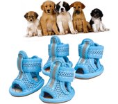 4 Piezas Zapatos De Verano para Perros Botines De Perro Patucos para Perros Patas Zapatos para Mascotas para El Verano Botas De