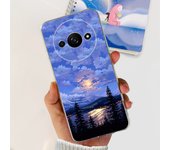 For Funda Xiaomi Redmi A3 Case 2024 Fashion Flower Transparent Silicone Soft TPU Phone Case For Xiomi Redmi A3 RedmiA3 4G Covers