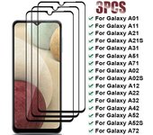 3Pcs Tempered For Samsung Galaxy A32 A12 A22 A02S A42 A72 A52 A52S 5G Screen Protector A41 A11 A21 A21S A31 A51 A71 Glass