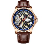 AILANG-reloj mecánico automático de lujo para hombre, cronógrafo de marca de alta gama, resistente al agua, orologio automático