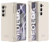Pen Container For Samsung Galaxy Z Fold 6 Case Matte Hard Back Hinge Protective Film Cover