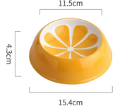 4 cute designs pet ceramics bowl watermelon strawberry shape cat food bowl small dog colorful water suppliers