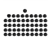 50 Pcs Black Earbuds Earpiece In Ear Buds Tip Cover Replacement