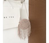 Fashion Straw Tassle Shoulder Messenger Bags Women's Hollow Designer Luxury Woven Crossbody Bag Summer Beach Bag Small Handbags