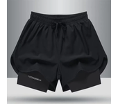 Pantalones cortos deportivos de baloncesto para hombre, pantalones cortos informales con forro interior para correr y Fitness, pantalones cortos de entrenamiento de tres cuartos, ropa de verano