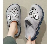 Zuecos antideslizantes para hombre, sandalias de playa con correa ajustable, zapatillas para el hogar