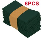 Set Of 6/12/24 40x40cm Table Cloth Napkins Durable Polyester Thicken Placemat Reusable for Kitchen Dining  Wedding Decoration