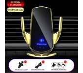 cargador inalámbrico para coche, soporte magnético de teléfono automático de carga rápida, 15W, Compatible con Samsung, Huawei, iPhone y Android