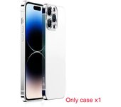2023 NEW Metal Stainless Steel Case For iPhone 14 Pro Max Primary Colors Frame Frosting Lens Protection Back Cover