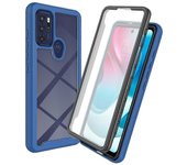 For Motorola Moto G60S 3-in-1 PC + TPU Hybrid Case with PET Screen Protector Full Protection Mobile Phone Shell