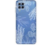 For Samsung Galaxy M32 Case Cover Soft Silicone TPU Back Cover For Samsung M32 M 32 SM-M325F Flower Clear Funda Phone Case