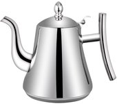 1Pc Stainless Steel Tea Kettle Home Hotel Water Heater Coffee Pot Induction Filter Teapot