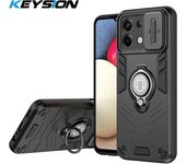 KEYSION Shockproof Case for Redmi Note 13 Pro 5G 13 4G Slide Camera Protection Ring Phone Cover for for Xiaomi POCO M6 X6 Pro 5G