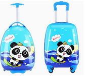 Maleta viaje maleta cabina estampada infantil 4 ruedas trolley maleta rigida dibujos infantiles 30X20X45CM