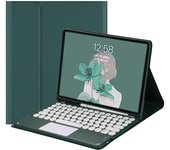 Spanish Keyboard with Touchpad for iPad Air 2024 11 inch M2 Air 6th Generation keyboard Case with Pen Holder, Folio Stand