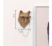 Decor Wall Art Decor Deer Head Wall Hanging Home Decor Bronzed Resin Animal Hanging Sculpture Animal Head Wall Hanging Ornaments