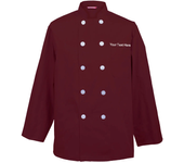 Abrigo de Chef bordado para hombre, camisa de Chef, abrigo de cocinero personalizado con su texto