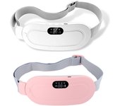 Almohadilla de calor Menstrual para mujer, masajeador eléctrico de período, alivio de cólicos vibratorios, cintura, estómago, cinturón Abdominal cálido