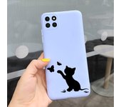 For Samsung A22 Case Cute Cat Bee Printed Silicone Soft Back Cases For Samsung Galaxy A22 5G A22 A 22 Phone Cover Bumper 6.4"