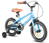 Bicicleta Infantil 14/16/18/20 Pulgadas para niñas y niños de 3-13 años, 14/16/18/20 Pulgadas Bicicleta para niños con estabilizadores (Rosa, Beige, Azul, Plata, Verde)