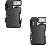 2PCS Magnetic Portable Mini Flashlight Rechargeable G5 EDC Flashlight IPX6 400-lumen Wate XUK