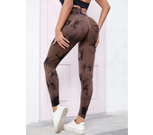 New Yoga Pants Tie Dye Sports Women High Waist Seamless Push Up Training Mesh for Fiess Gym Clothing