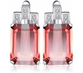 JewelryPalace 7.5ct Emerald Cut Nano Simulated Zultanite Color Change Diaspore Huggie Hoop Earrings 925 Sterling Silver Earrings