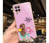 For Samsung Galaxy A22 5G Case SM-A226B  Plating Square Soft Silicon Cover For Samsung A22 4G A225F Phone Case For Women Fashion