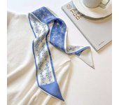 88x 7cm Wrap Poly Silk Slip Twill Y Narrow Edge perfume Small Long Scarf Design