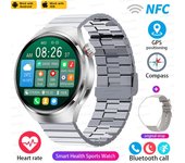 2024 Nuevo Reloj inteligente  Hombres y mujeres de 1,53 inch de pantalla completa 360*360 HD AMOLED, llamada bluetooth,NFC, rastreador GPS,IP68 impermeable,Reloj de presión arterial de azúcar en sangre,Reloj de ejercicio y Fitness Para Android IOS