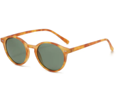 Gafas de sol polarizadas redondas Retro para hombre y mujer, lentes de sol clásicas con montura de leopardo, gafas de sol negras a la moda para conducir, gafas para hombre y mujer UV400