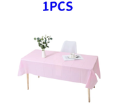 1pc Reusable Tablecloths 137x183cm BPA Free Plastic Dining Table Cover Cloth for Parties Picnic Camping Disposable Tablecloths