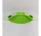 El nuevo drenaje, el filtro de residuos de silicona para alimentos y el deflector de drenaje en el borde de la olla son adecuados para diferentes tamaños de ollas y sartenes.