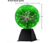 Lámpara de bola de Plasma mágica con Control de sonido de 3/8 pulgadas, luz LED nocturna, luz de Plasma de cristal táctil de ambiente, iluminación decorativa para fiesta de Navidad