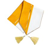 ANUMEI Velvet Table Runner Modern Luxury Golden Stripe Table Runners Dining Table Coffee Table Decor Gray Yellow