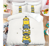 Anime M-Minions Love Child Duvet Cover Set HD Comforter Cover Bedclothes for Kids Bedding Sets Bedroom Decor