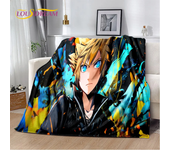 Cartoon kingdom hearts games 3D soft flange blanket bedroom sofa for picnic, throw blanket cover outdoors fun gift