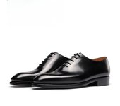 Zapatos Oxford de cuero Vestido de negocios para hombres Zapatos de cuero con cordones Zapatos para hombres