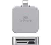 For 8PIN/USB-C/Micro 3 in 1 card reader, ABS,SD/TF Card Reader for Android, Micro,type-c to SD/TF Card Adapter, TYPE-C to SD Card Reader for Camera Memory Card Reader, TF Card Reader for Phone Pads