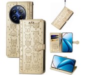 For Oppo A3 A60 realme 12 c53 665 note 50 pro tapa de móvil de lujo ranura de tarjeta antideslizante billetera clip carcasa