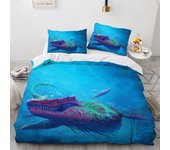 3D Dinosaur Bedding Sets Jurassic World Polyester Duvet Cover Sets Unique Dinosaur Bedding for Kids Adults Full King Twin Size